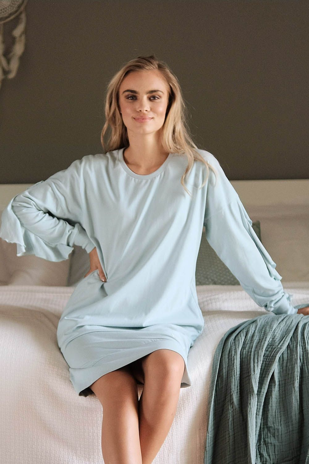 сорочка tm.4350 pool blue от магазина «Зона Белья»