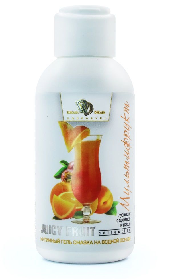 интимный гель на водной основе juicy fruit с ароматом фруктов - 100 мл. от магазина «Зона Белья»