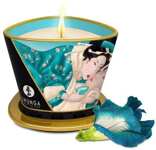 массажная свеча island blossoms - 170 мл. от магазина «Зона Белья»