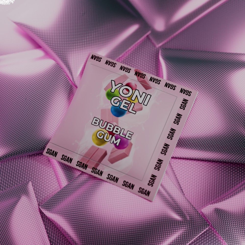 саше лубриканта для орального секса sgan со вкусом бабл-гам - 5 мл. от магазина «Зона Белья»