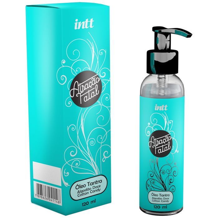 массажное масло atracao fatal cotton candy с ароматом сладкой ваты - 120 мл. от магазина «Зона Белья»