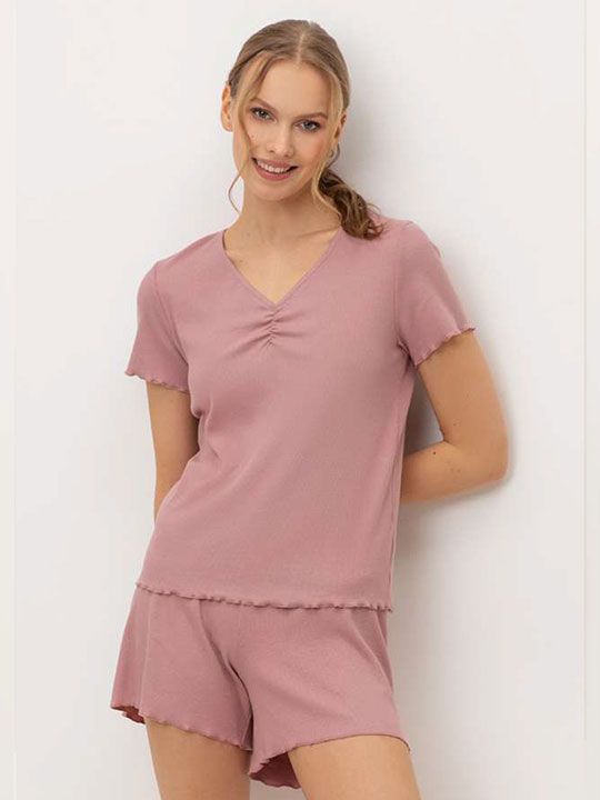 №е20191 пижама с шортами "яркая осень" от магазина «Зона Белья»