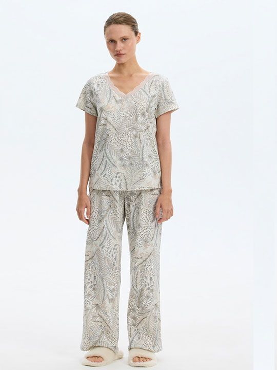 №е20086 пижама с брюками "роскошный сад" от магазина «Зона Белья»