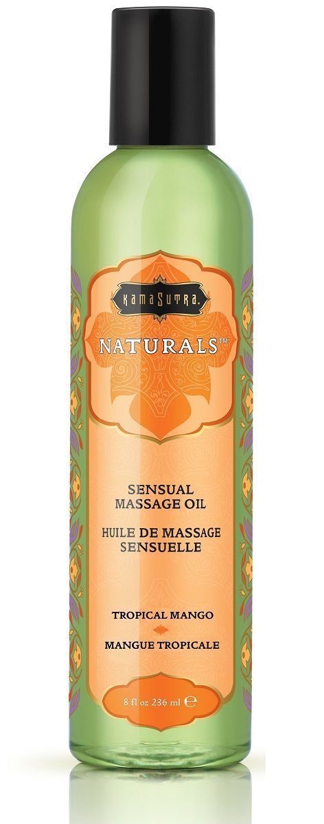 массажное масло naturals tropical mango с ароматом манго - 236 мл. от магазина «Зона Белья»