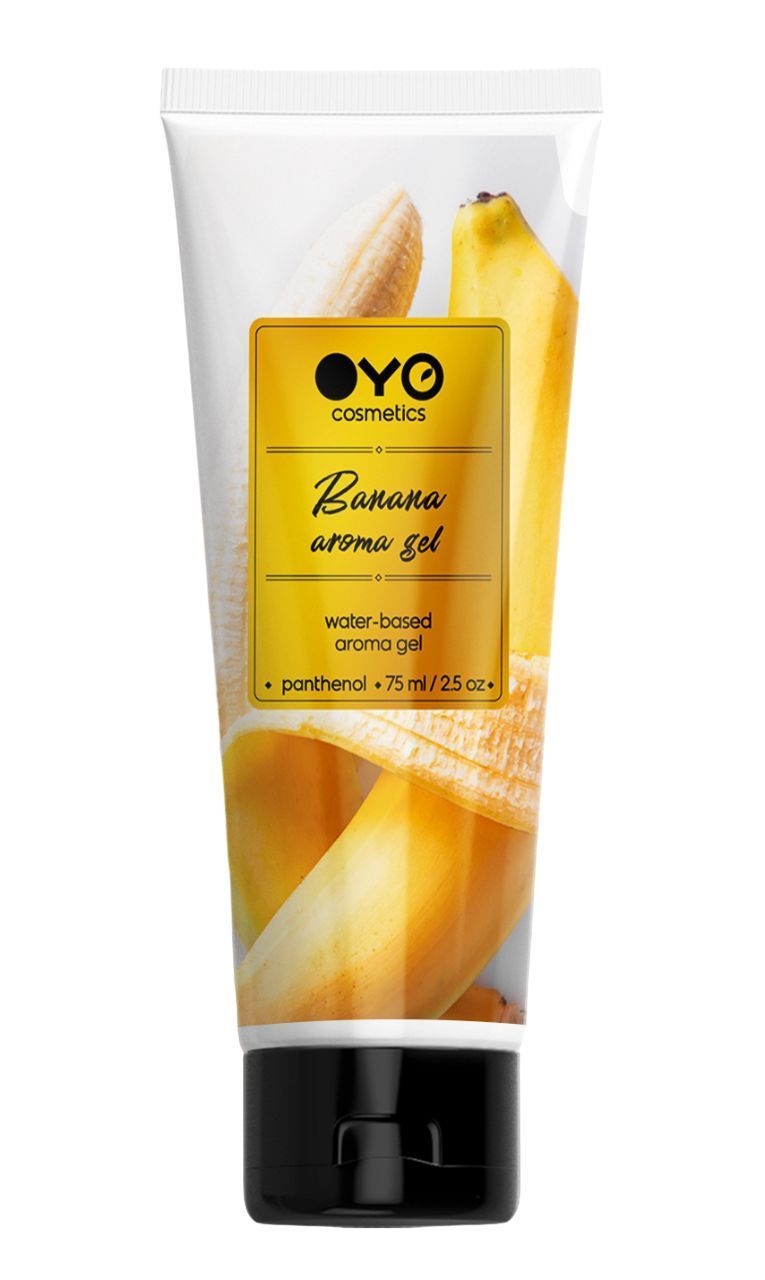 лубрикант на водной основе oyo aroma gel banana с ароматом банана - 75 мл. от магазина «Зона Белья»