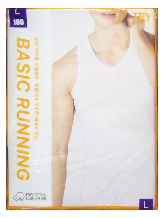 майка мужская белый 095-105 try от магазина «Зона Белья»