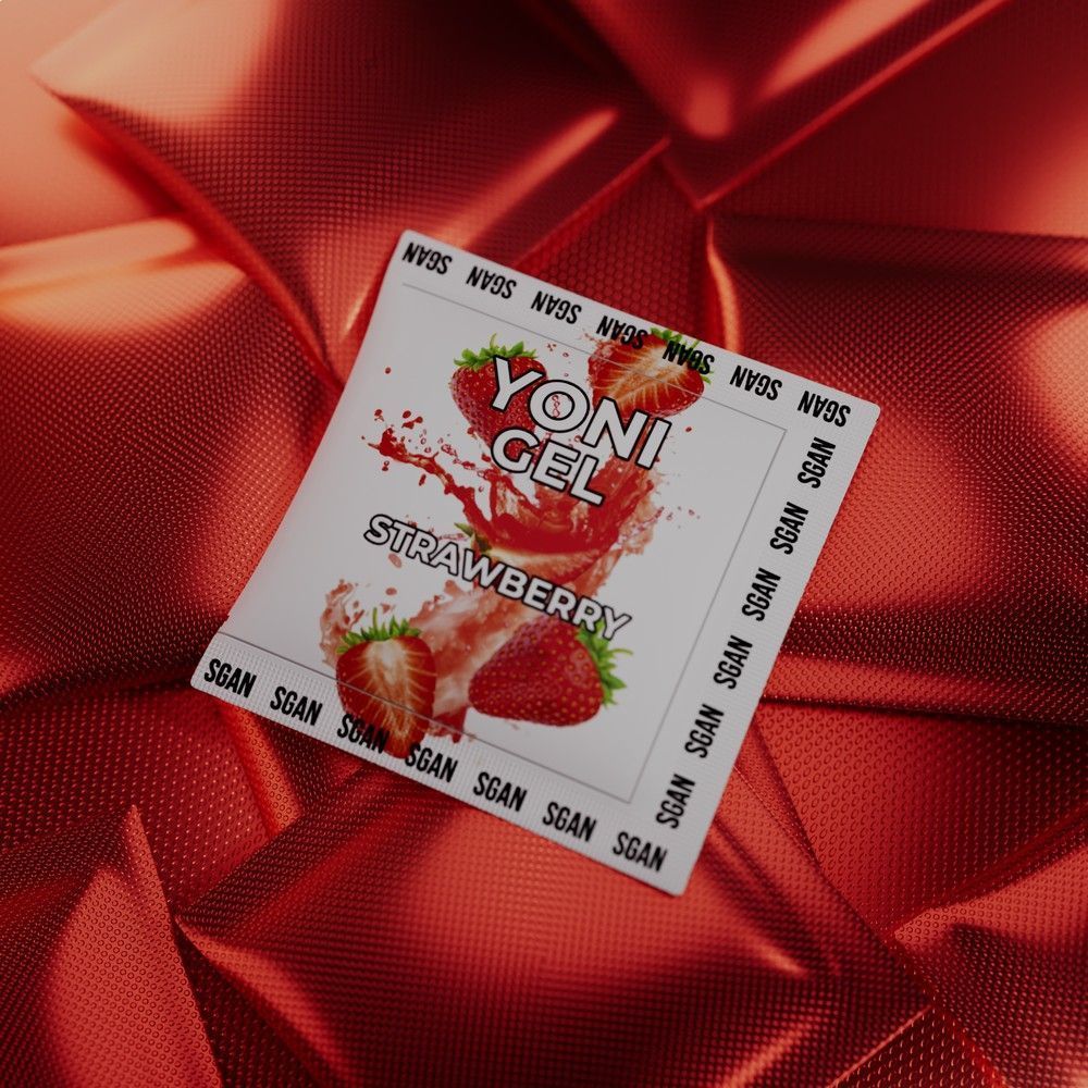 саше лубриканта для орального секса sgan со вкусом клубники - 5 мл. от магазина «Зона Белья»