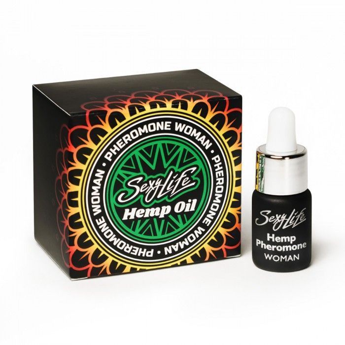 ароматическое масло с феромонами sexy life hempoil woman - 5 мл. от магазина «Зона Белья»