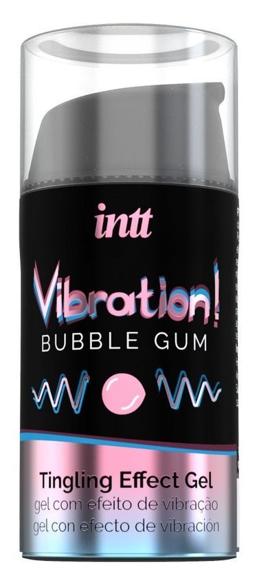 жидкий интимный гель с эффектом вибрации vibration! bubble gum - 15 мл. от магазина «Зона Белья»