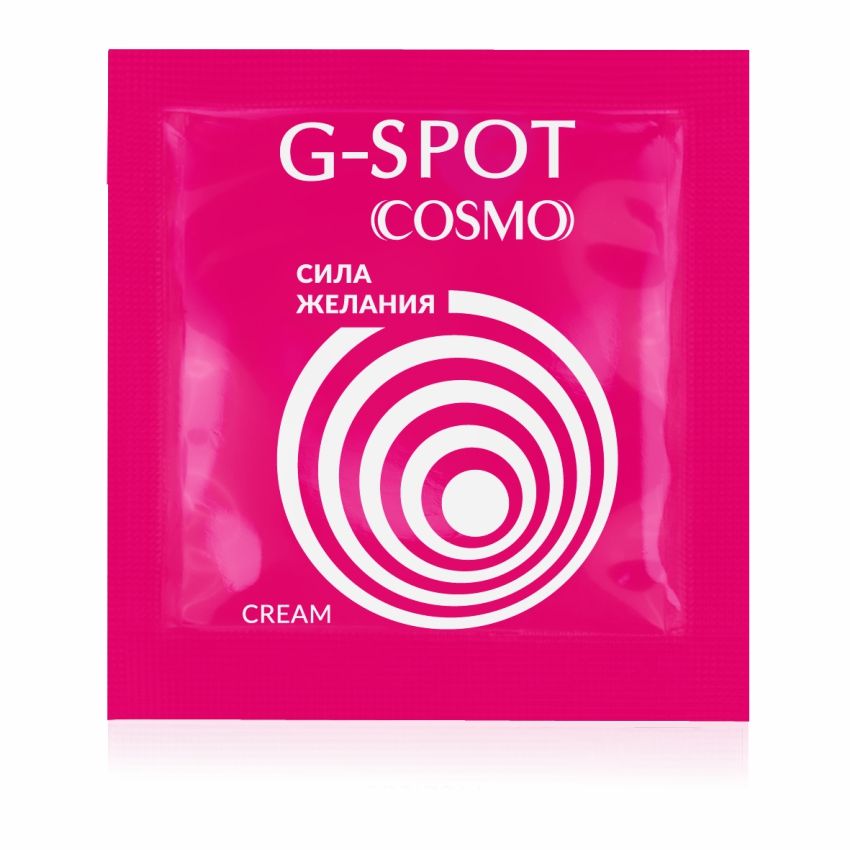 стимулирующий интимный крем для женщин cosmo g-spot - 2 гр. от магазина «Зона Белья»