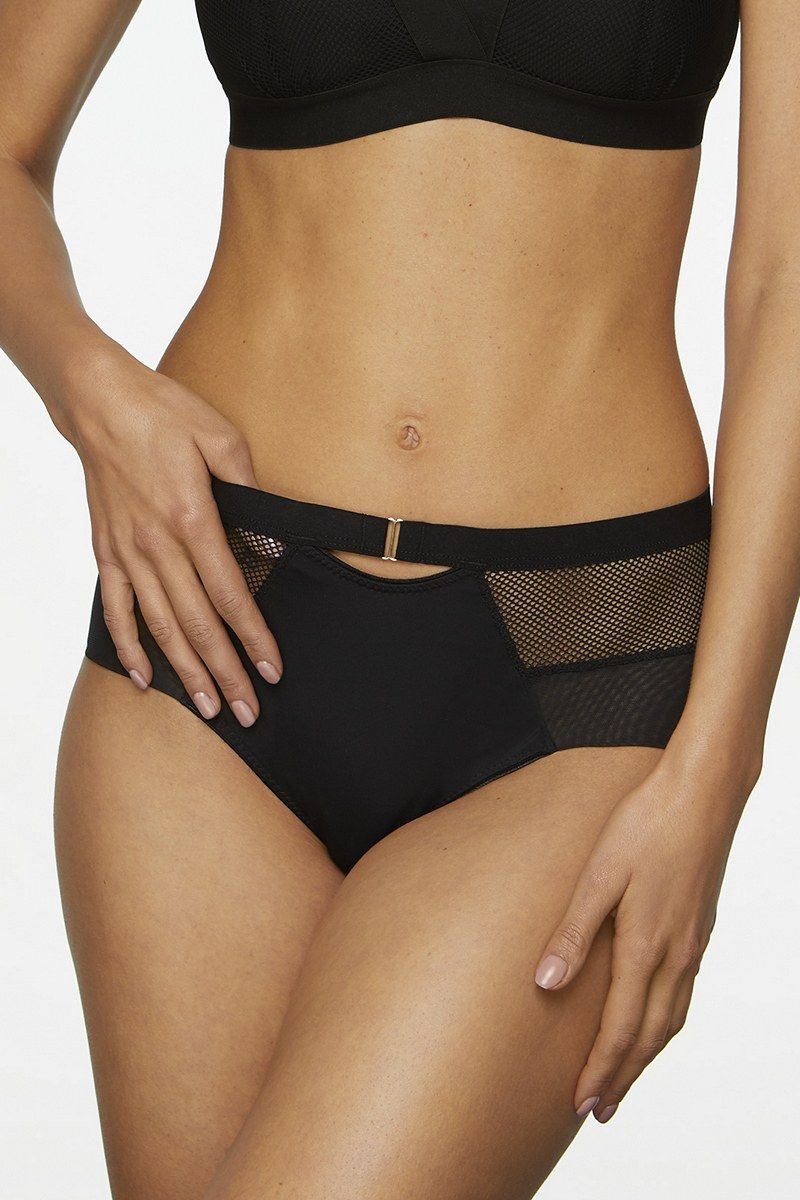 748/2-P LARA BLACK Трусы высокие