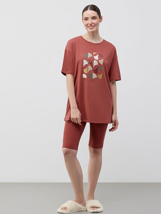 №е20239 пижама с бриджами "мозаика" от магазина «Зона Белья»