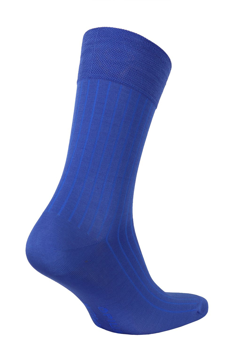 мужские носки premium "в рубчик" синий от магазина «Зона Белья»