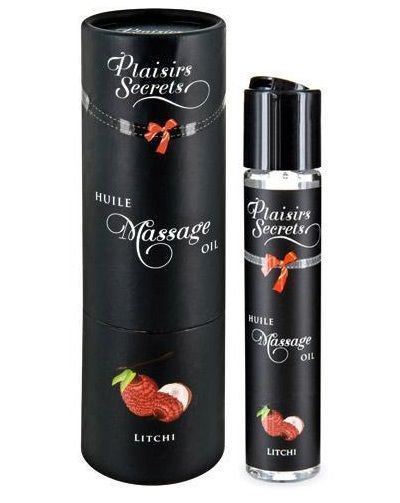 массажное масло с ароматом личи huile de massage gourmande litchi - 59 мл. от магазина «Зона Белья»