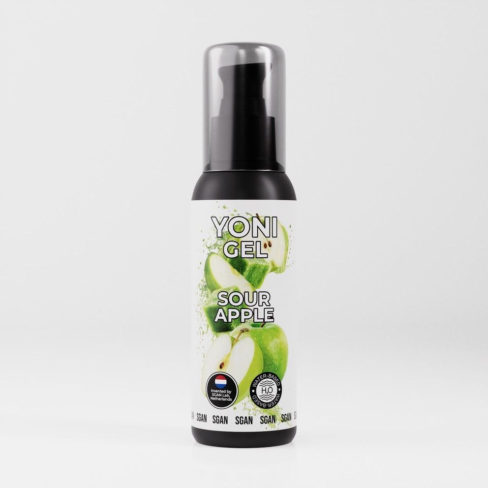 лубрикант для орального секса sgan со вкусом кислого яблока - 100 мл. от магазина «Зона Белья»