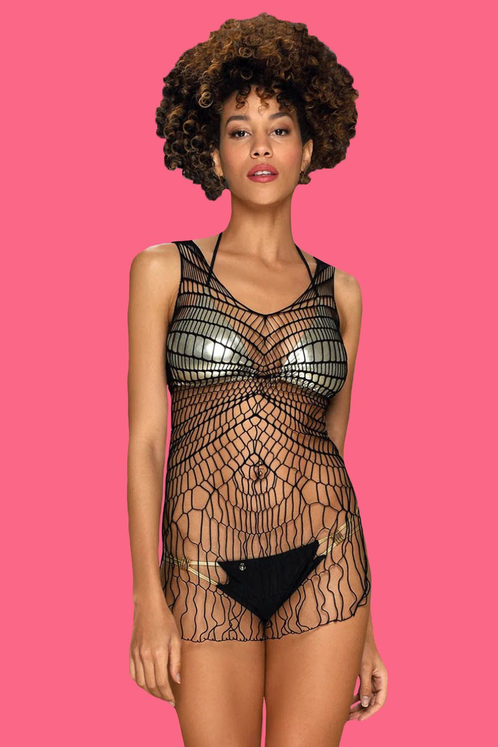 Платье-сетка D 607 dress