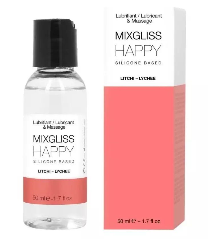 смазка на силиконовой основе mixgliss happy - 50 мл. от магазина «Зона Белья»