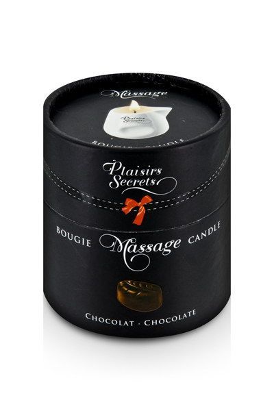 массажная свеча с ароматом шоколада bougie de massage gourmande chocolat - 80 мл. от магазина «Зона Белья»