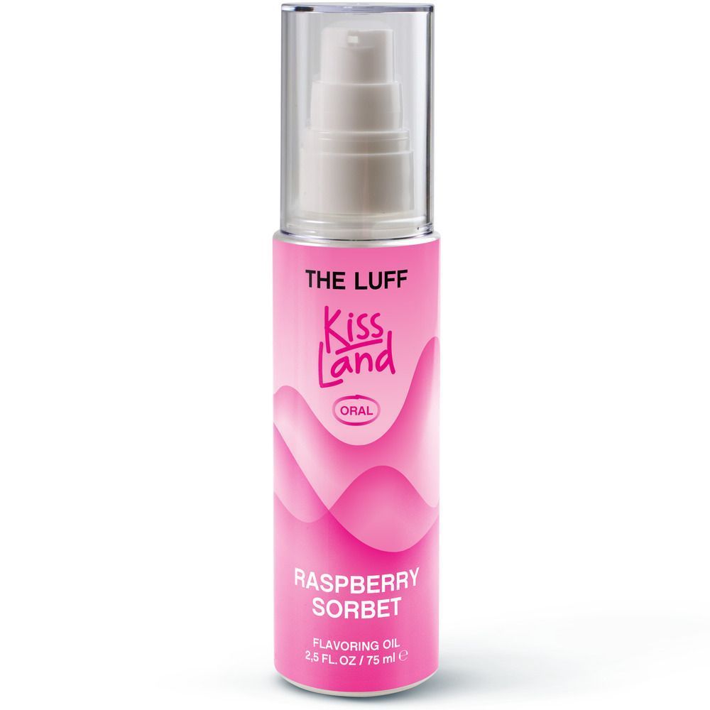 съедобное массажное масло kiss land raspberry sorbet - 75 мл. от магазина «Зона Белья»