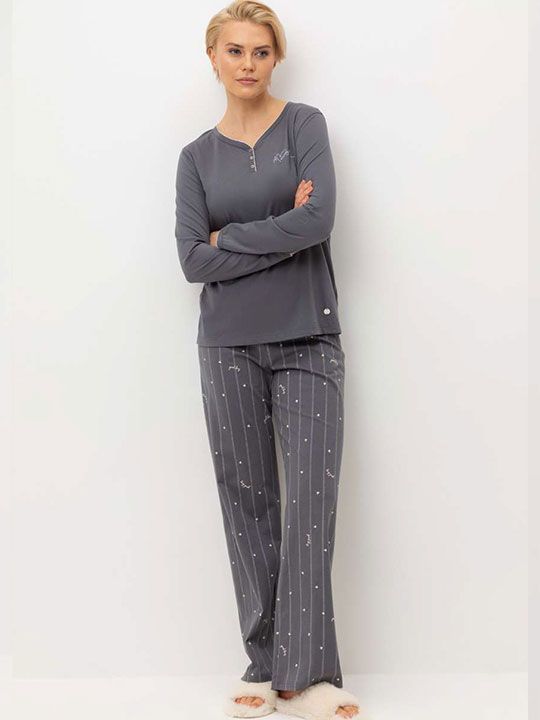 №е20179 пижама с брюками "монохромные сердечки" от магазина «Зона Белья»