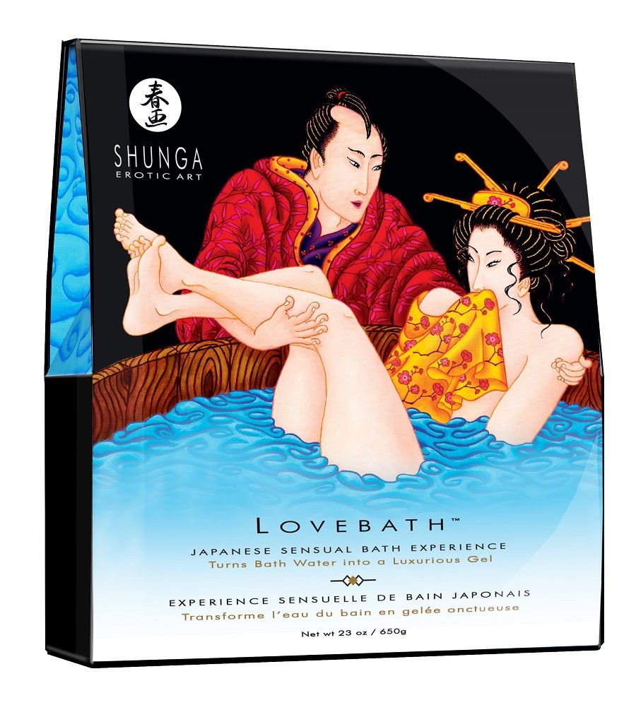 соль для ванны lovebath ocean temptation, превращающая воду в гель - 650 гр. от магазина «Зона Белья»
