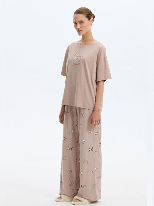 №е20225 пижама с брюками "кошки" от магазина «Зона Белья»