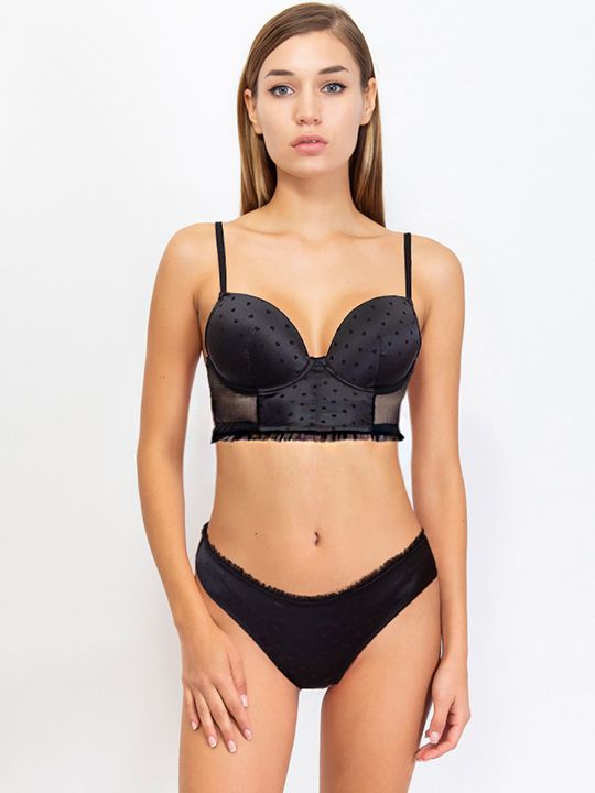 Комплект №7418+7413 корсет стринг