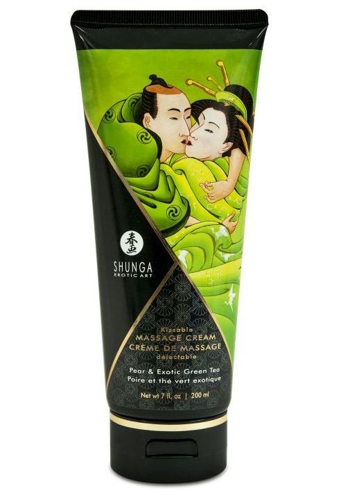 массажный крем для тела с ароматом груши и зелёного чая pear & exotic green tea - 200 мл. от магазина «Зона Белья»