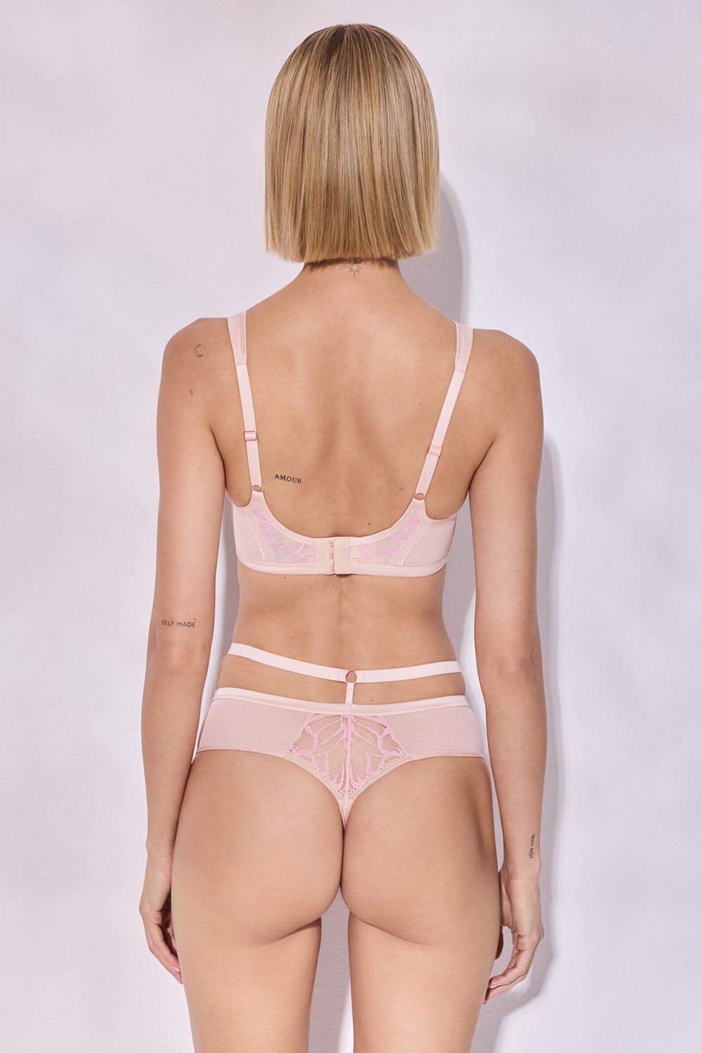 Трусы-стринги Glossy Iris Stringi Beige/Pink