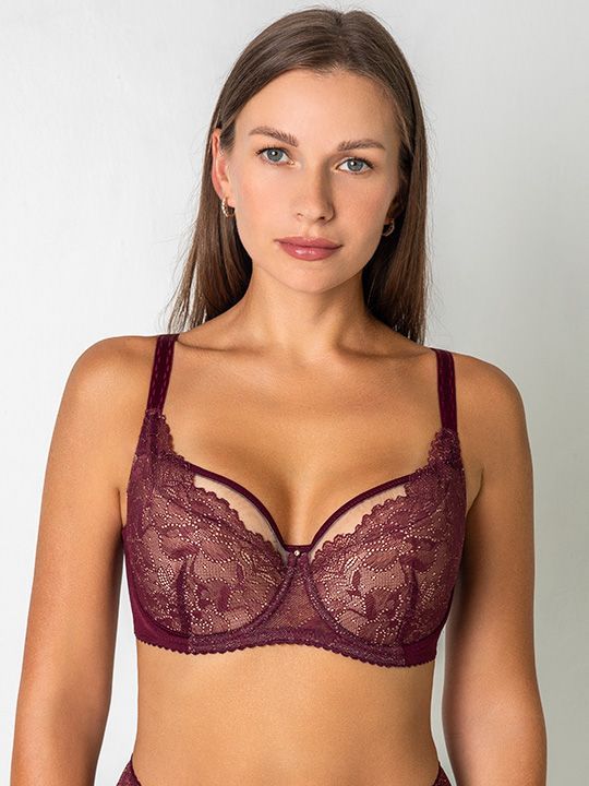 Бюстгальтер 6035 Bordeuax сшивная