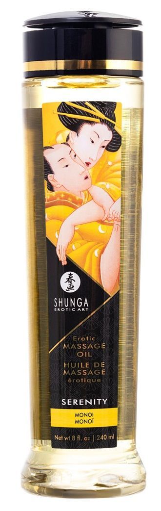 массажное масло с ароматом моной serenity - 240 мл. от магазина «Зона Белья»