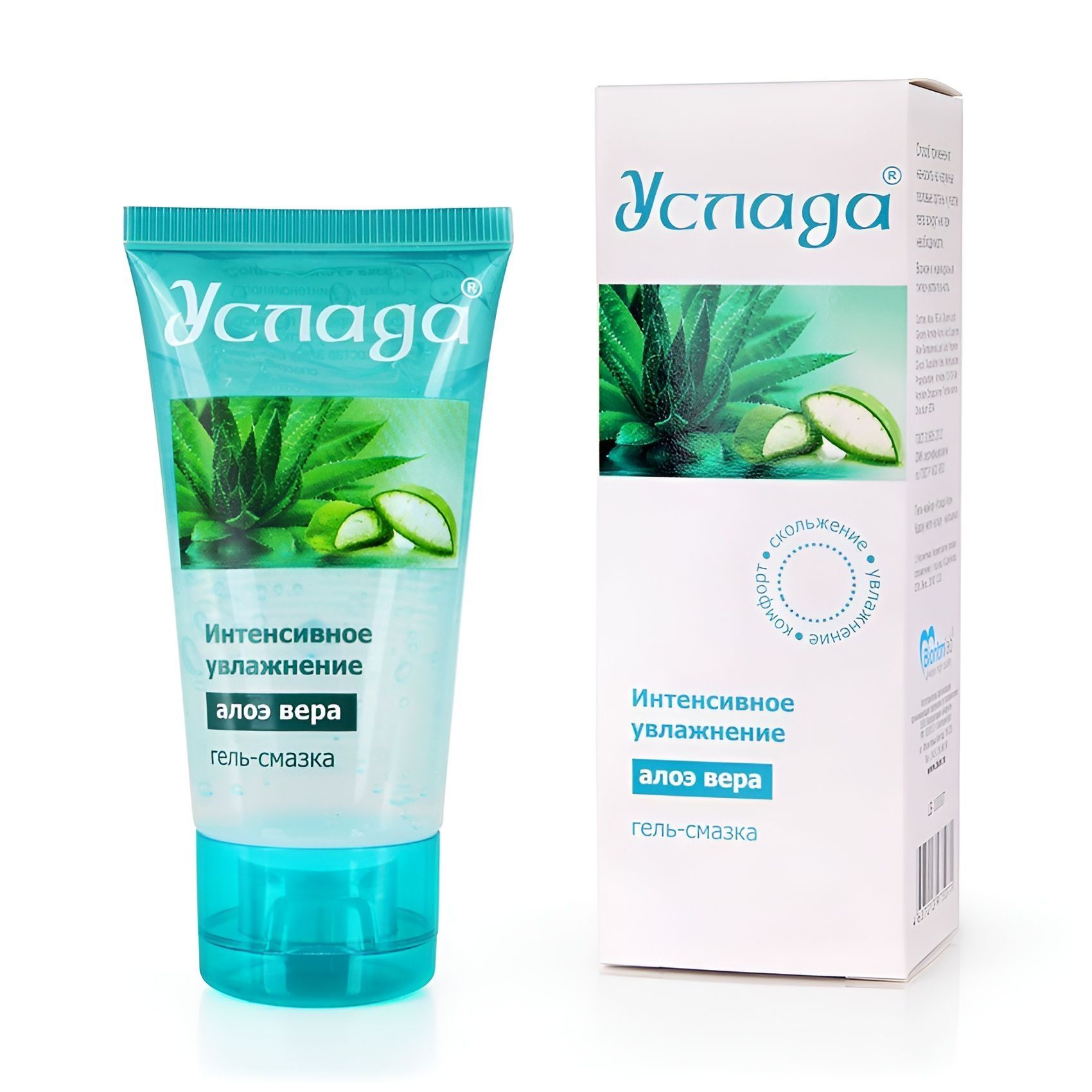 гель-лубрикант на водной основе «услада» с алоэ вера - 60 гр. от магазина «Зона Белья»