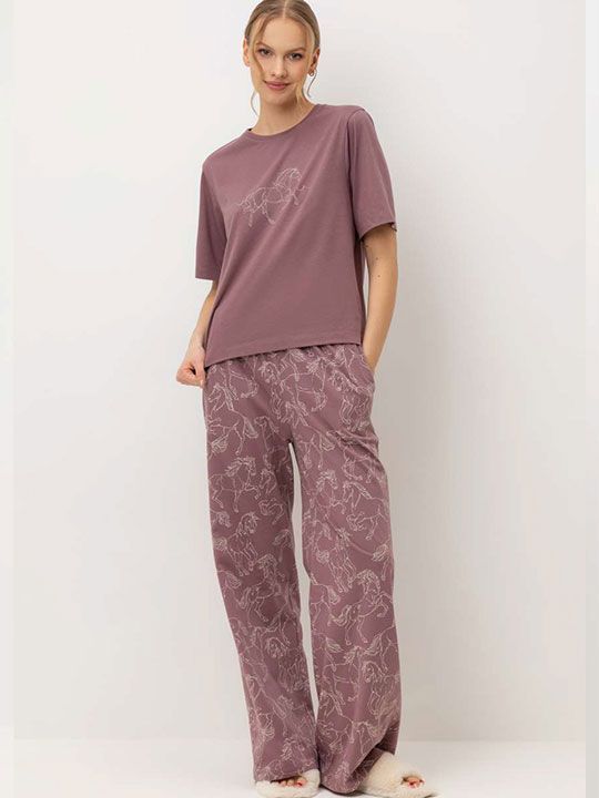 №е20185 пижама с брюками "белая фалабелла" от магазина «Зона Белья»