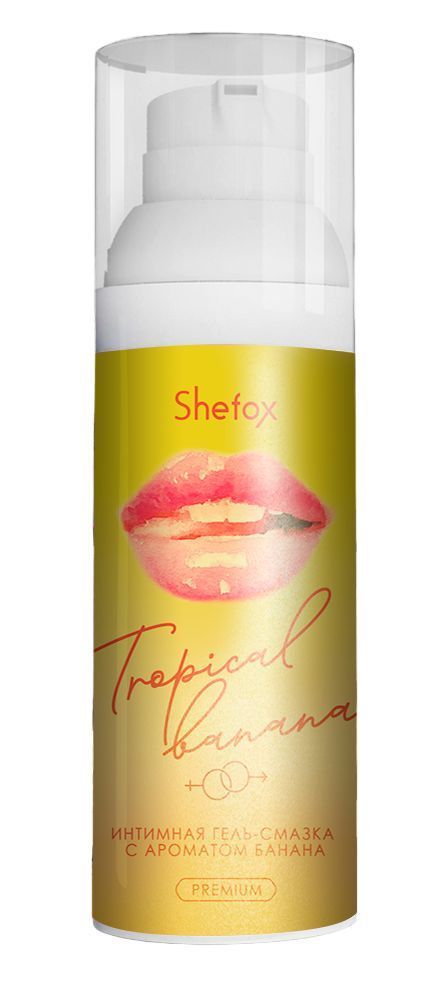 интимная гель-смазка shefox premium «тропический банан» - 50 мл. от магазина «Зона Белья»