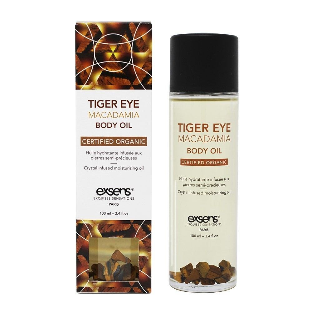 органическое массажное масло tiger eye macadamia - 100 мл. от магазина «Зона Белья»