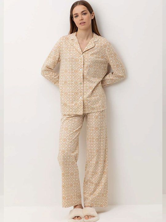 №е20124 пижама с брюками "золотой песок" от магазина «Зона Белья»