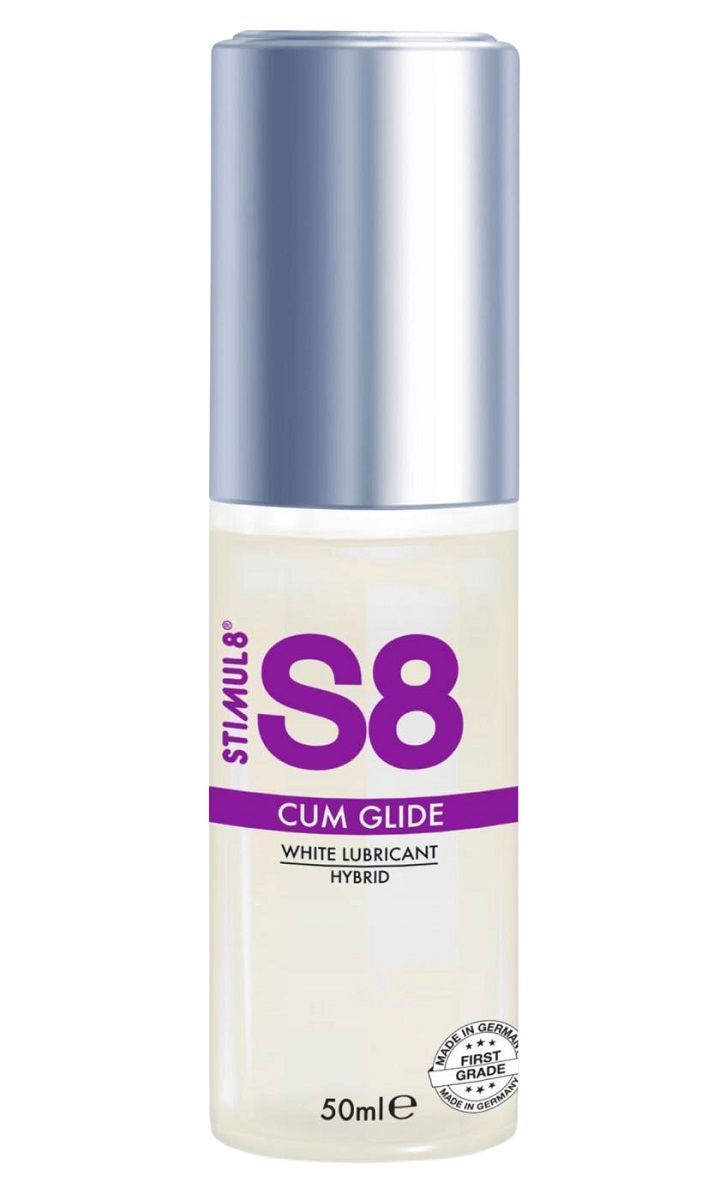 гибридный лубрикант s8 hybrid cum glide с консистенцией спермы - 50 мл. от магазина «Зона Белья»