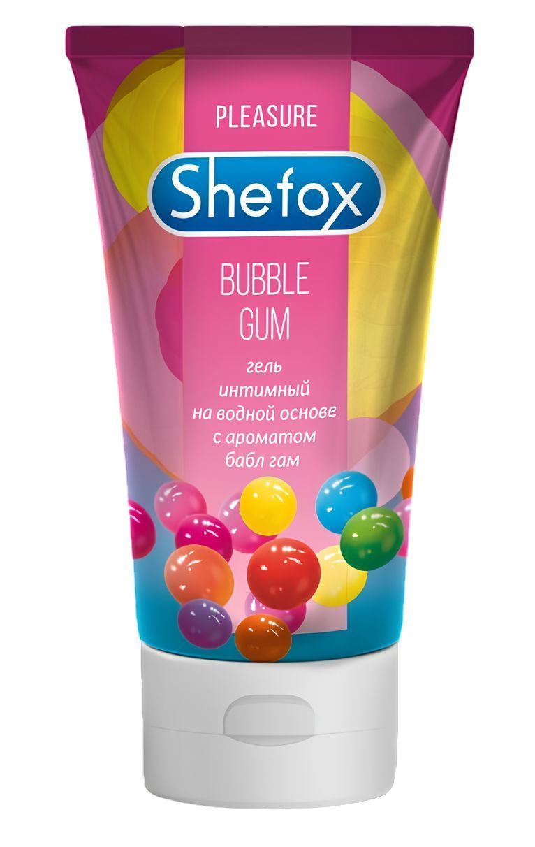 интимная гель-смазка shefox «бабл гам» - 50 мл. от магазина «Зона Белья»