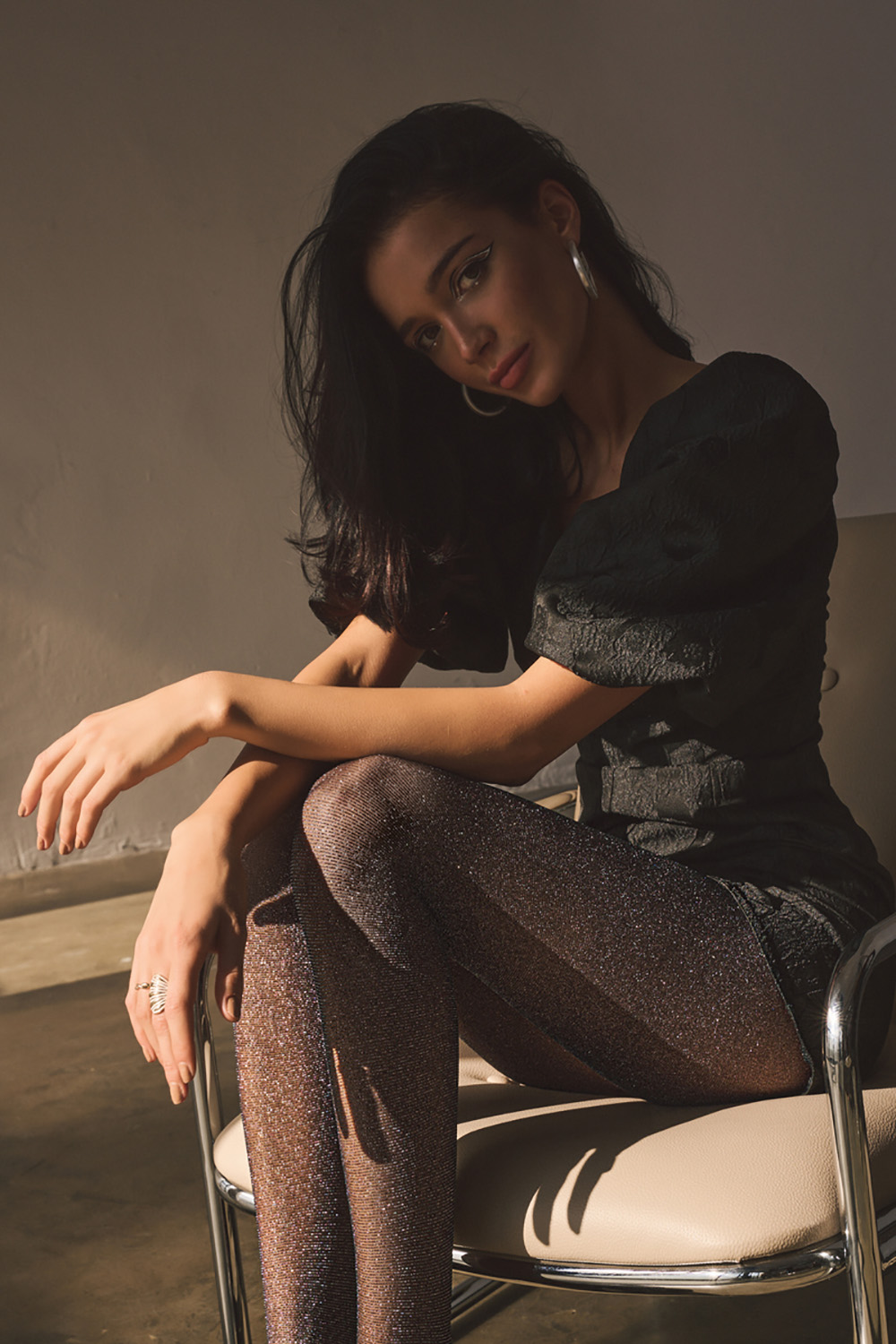 Колготки 435 Lurex 20 den Silver