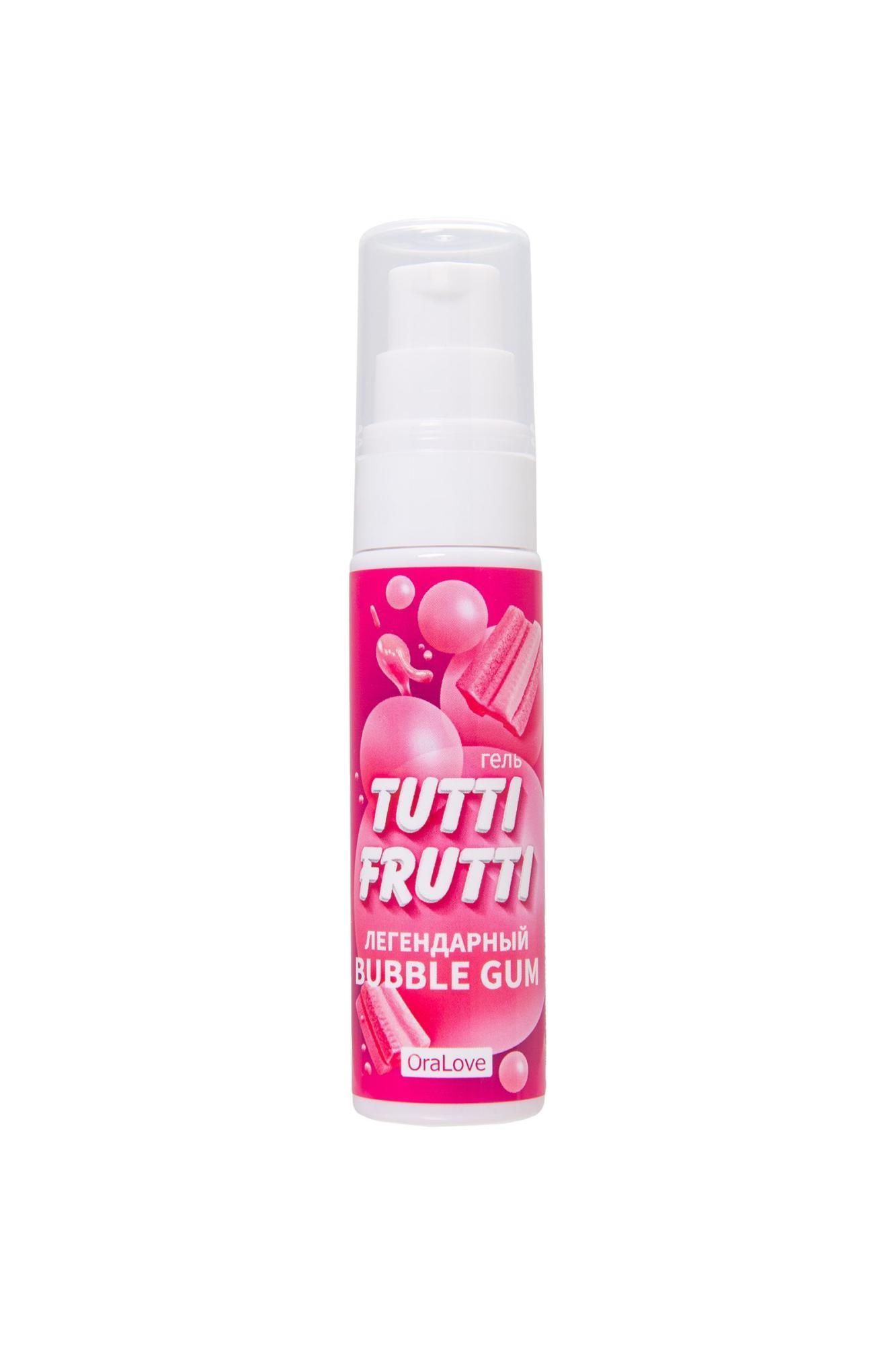 интимный гель на водной основе tutti-frutti bubble gum - 30 гр. от магазина «Зона Белья»