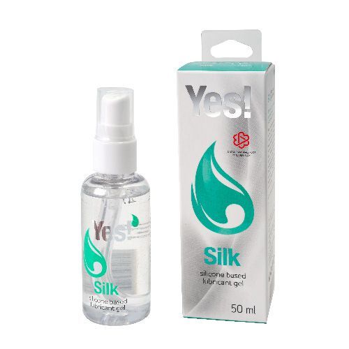 силиконовая гипоаллергенная вагинальная смазка yes silk - 50 мл. от магазина «Зона Белья»