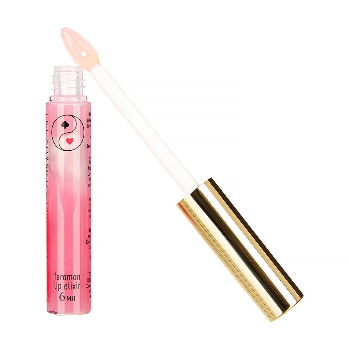 розовый эликсир для губ с феромонами joker - 6 мл. от магазина «Зона Белья»