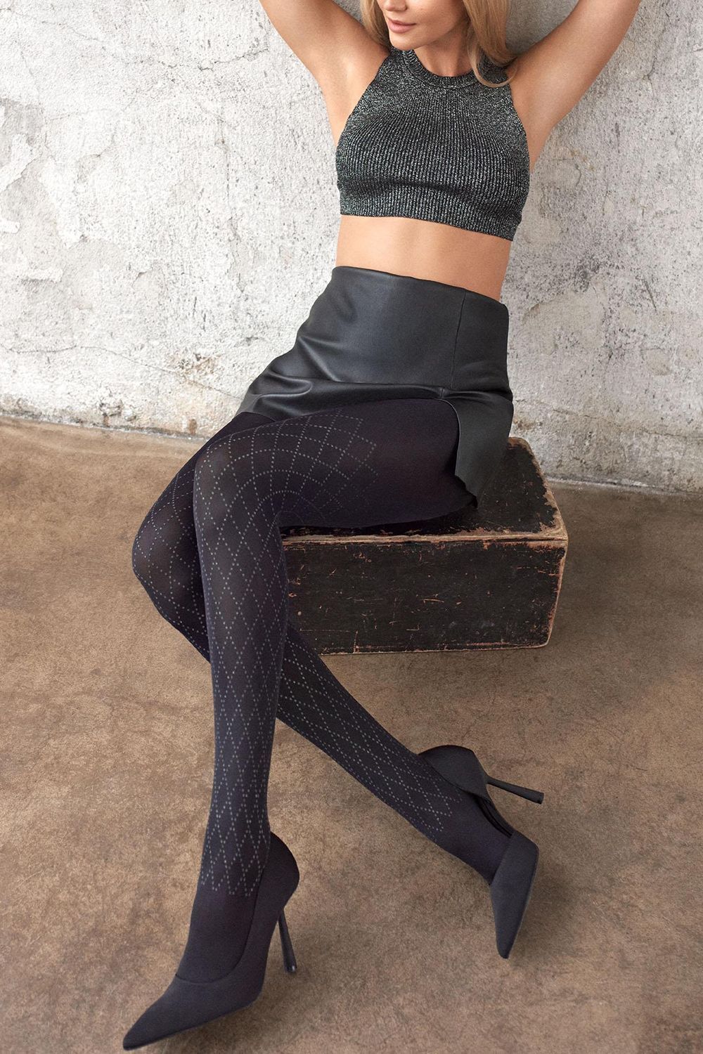 Колготки Allure B01 Black-Black