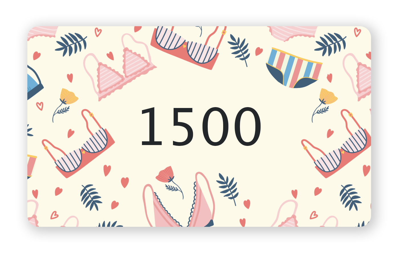 Подарочный сертификат на 1500 рублей