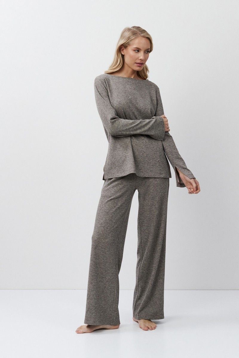 davina set brown комплект женский со штанами от магазина «Зона Белья»