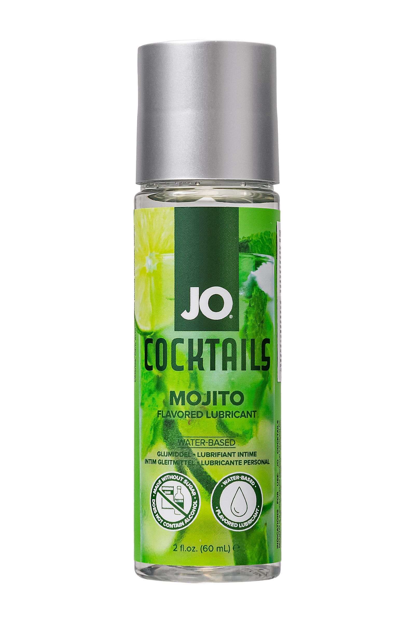 вкусовой лубрикант на водной основе jo cocktails mojito - 60 мл. от магазина «Зона Белья»