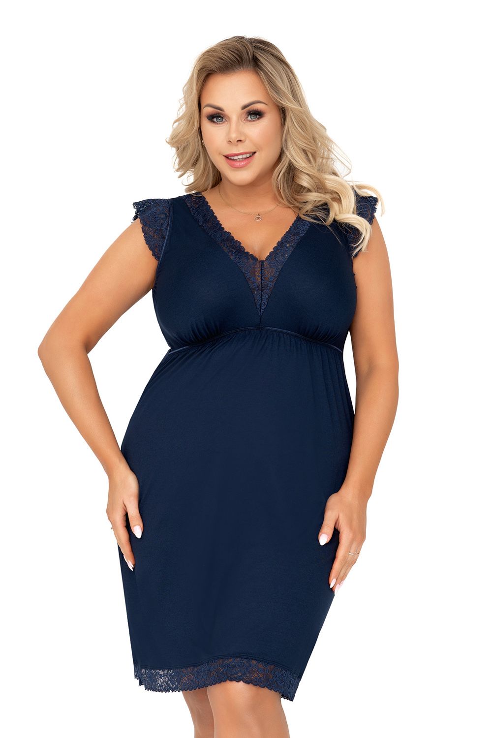 сорочка vera plus nightdress dark blue от магазина «Зона Белья»