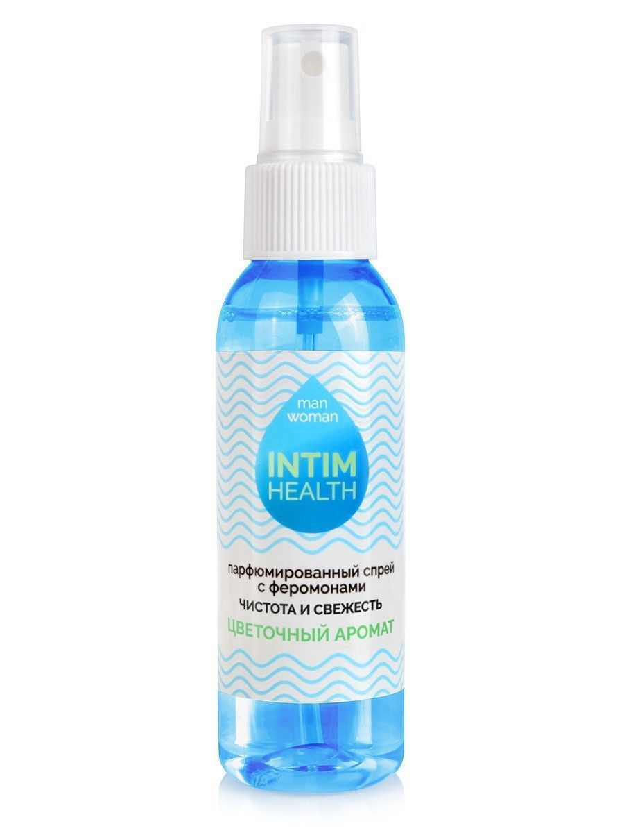 парфюмированный спрей intim health для нижнего белья и тела с цветочным ароматом - 95 мл. от магазина «Зона Белья»