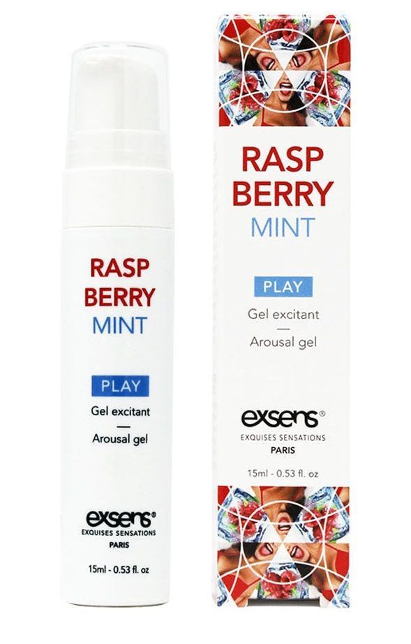 возбуждающий гель raspberry mint с ароматом малины и мяты - 15 мл. от магазина «Зона Белья»
