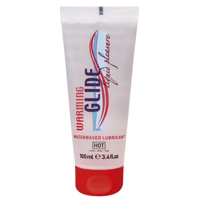 согревающая интимная смазка на водной основе warming glide - 100 мл. от магазина «Зона Белья»